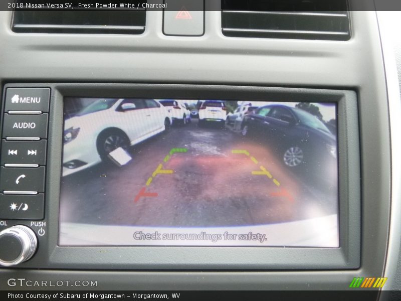 Fresh Powder White / Charcoal 2018 Nissan Versa SV