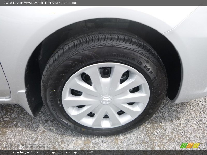 Brilliant Silver / Charcoal 2018 Nissan Versa SV
