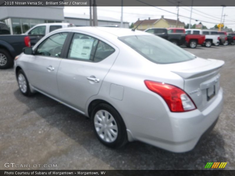 Brilliant Silver / Charcoal 2018 Nissan Versa SV