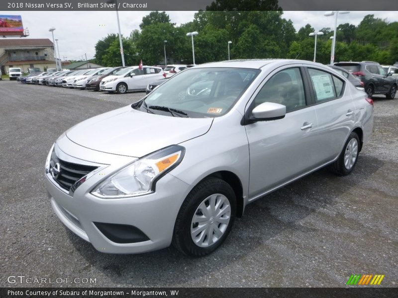 Brilliant Silver / Charcoal 2018 Nissan Versa SV