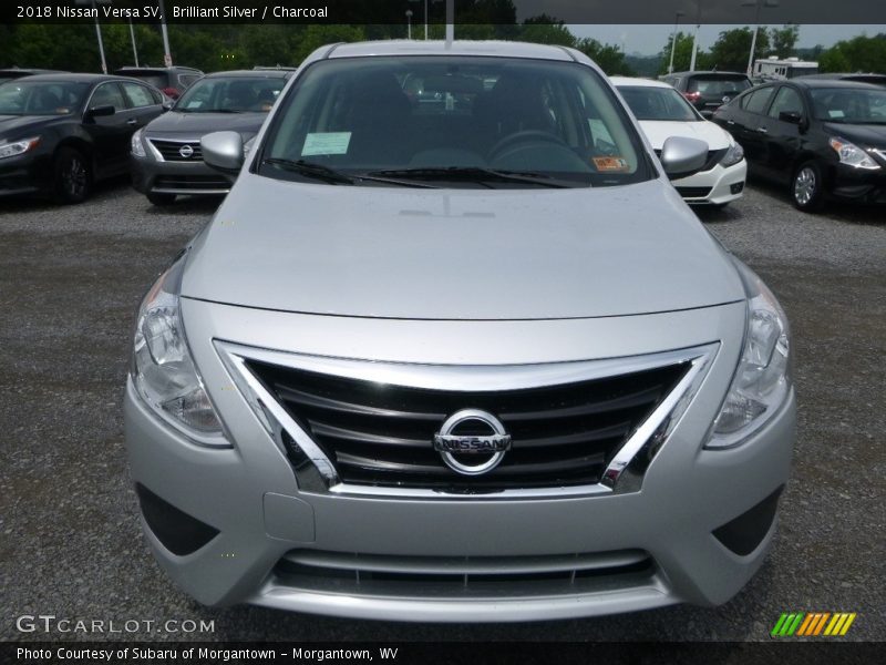 Brilliant Silver / Charcoal 2018 Nissan Versa SV