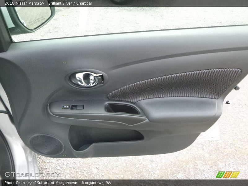 Brilliant Silver / Charcoal 2018 Nissan Versa SV