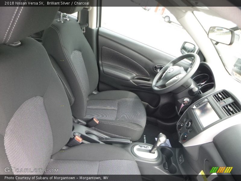Brilliant Silver / Charcoal 2018 Nissan Versa SV