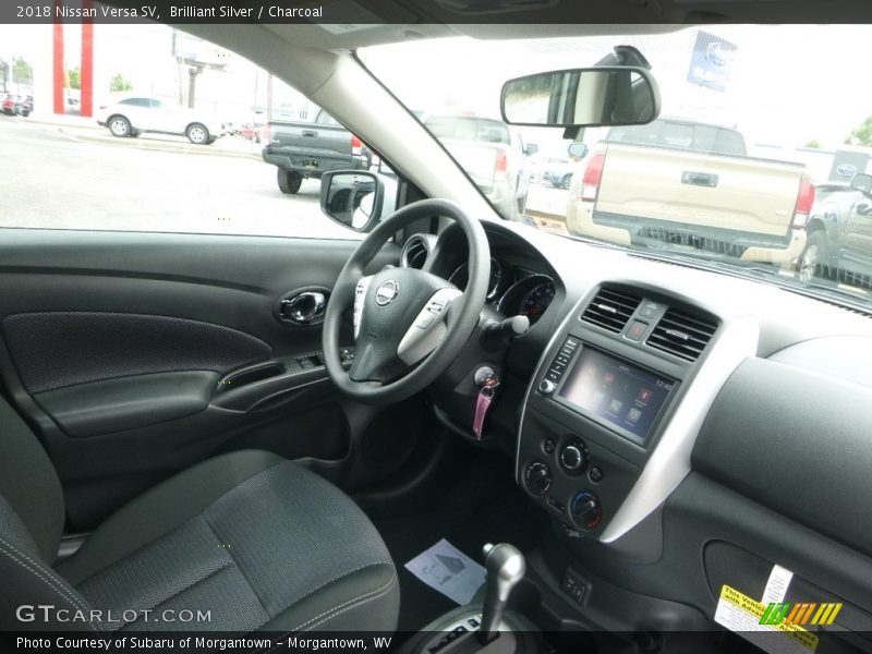 Brilliant Silver / Charcoal 2018 Nissan Versa SV
