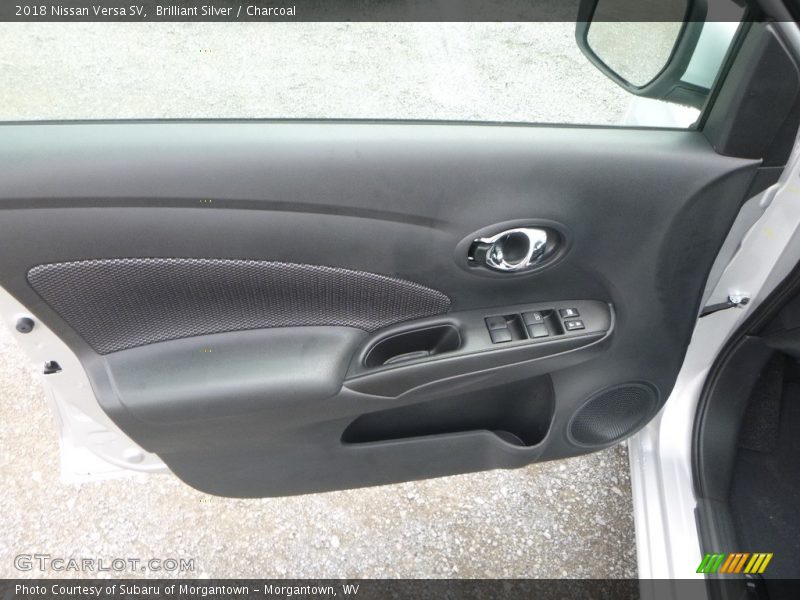 Brilliant Silver / Charcoal 2018 Nissan Versa SV