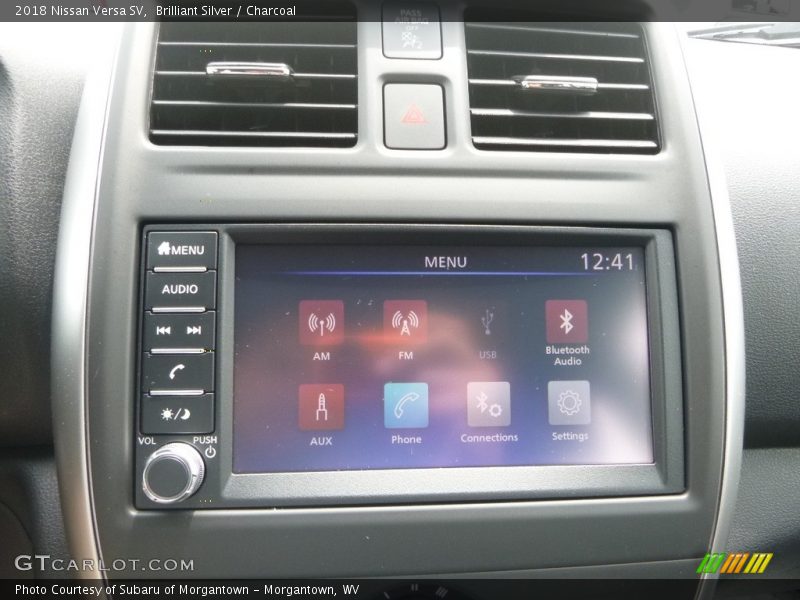 Brilliant Silver / Charcoal 2018 Nissan Versa SV