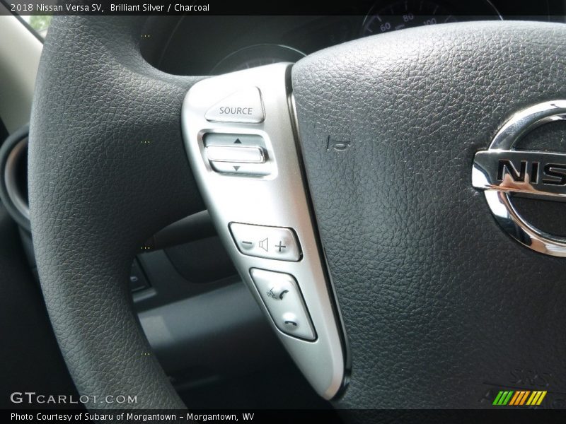 Brilliant Silver / Charcoal 2018 Nissan Versa SV