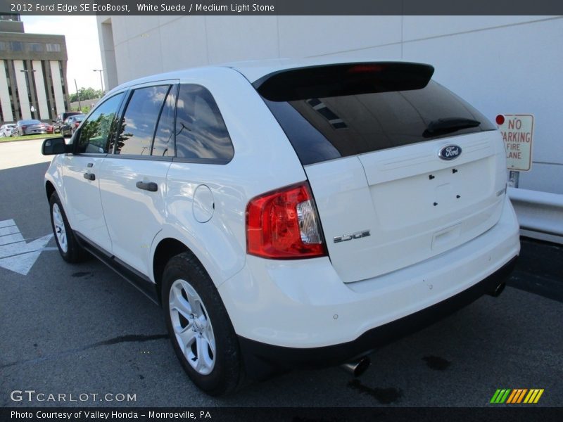 White Suede / Medium Light Stone 2012 Ford Edge SE EcoBoost