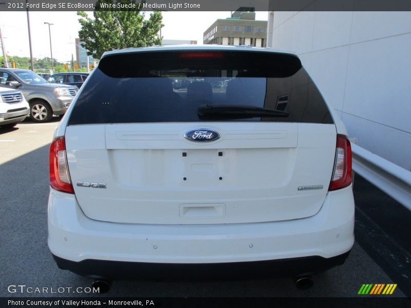 White Suede / Medium Light Stone 2012 Ford Edge SE EcoBoost