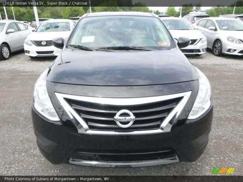 Super Black / Charcoal 2018 Nissan Versa SV