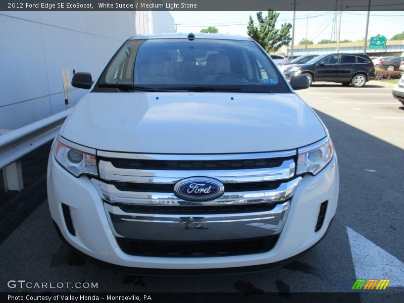 White Suede / Medium Light Stone 2012 Ford Edge SE EcoBoost