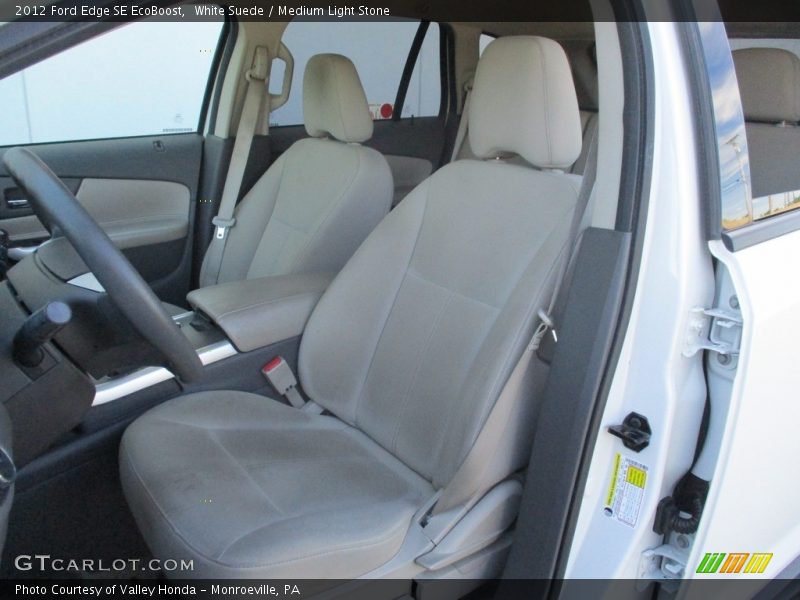 White Suede / Medium Light Stone 2012 Ford Edge SE EcoBoost