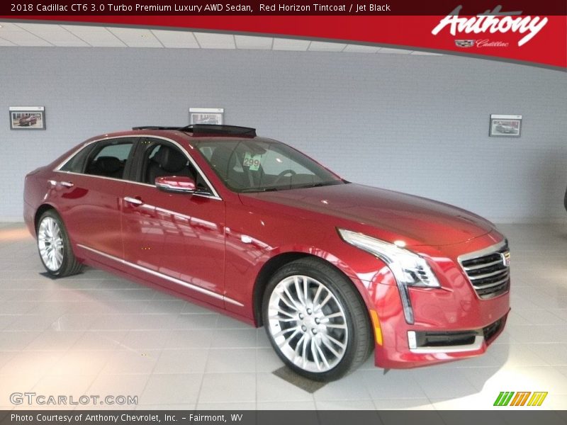 Red Horizon Tintcoat / Jet Black 2018 Cadillac CT6 3.0 Turbo Premium Luxury AWD Sedan