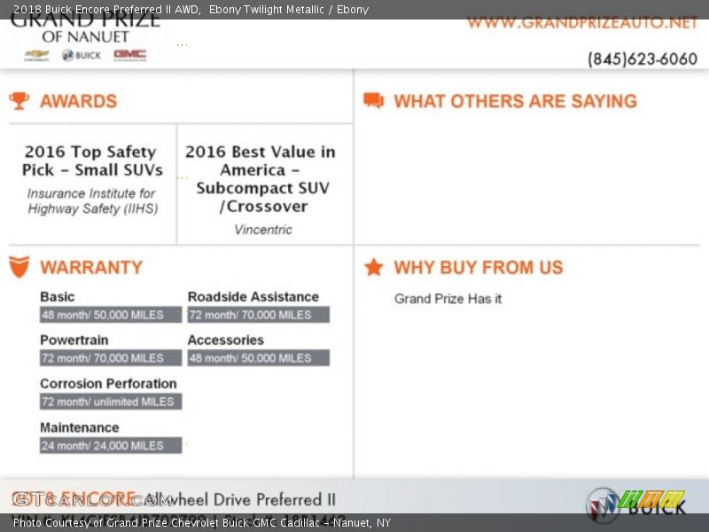 Ebony Twilight Metallic / Ebony 2018 Buick Encore Preferred II AWD