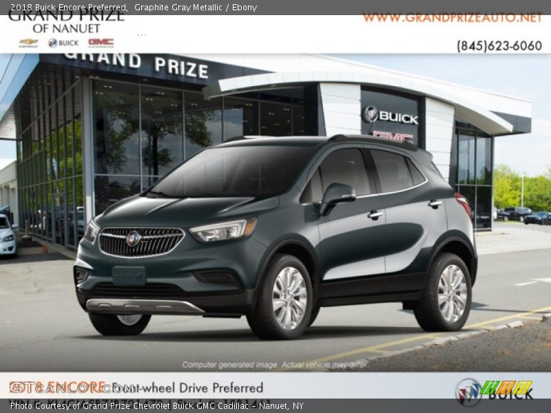 Graphite Gray Metallic / Ebony 2018 Buick Encore Preferred