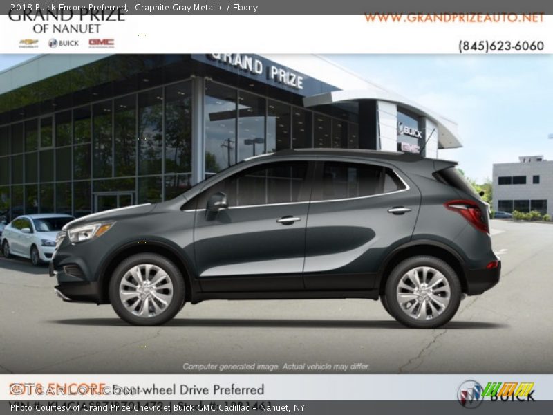 Graphite Gray Metallic / Ebony 2018 Buick Encore Preferred