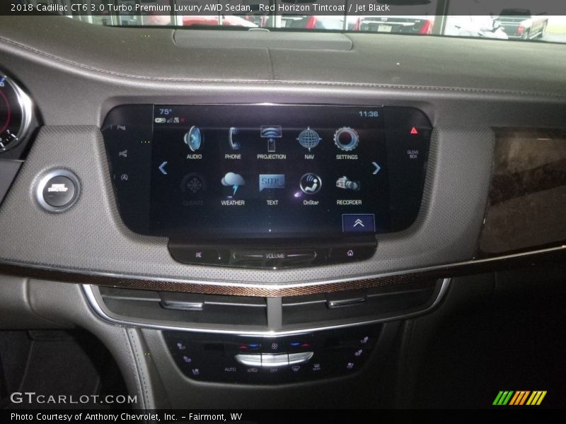 Red Horizon Tintcoat / Jet Black 2018 Cadillac CT6 3.0 Turbo Premium Luxury AWD Sedan