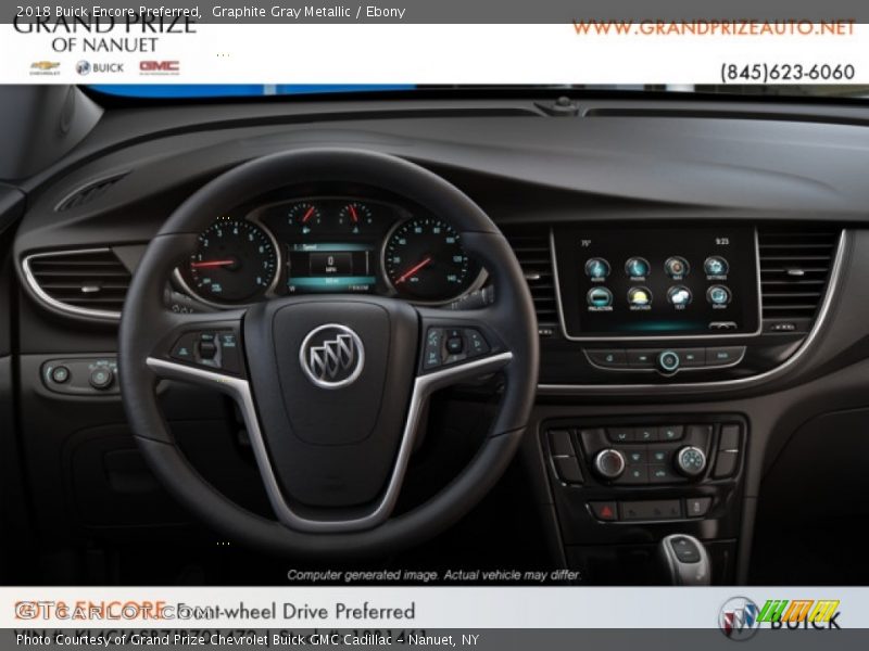 Graphite Gray Metallic / Ebony 2018 Buick Encore Preferred