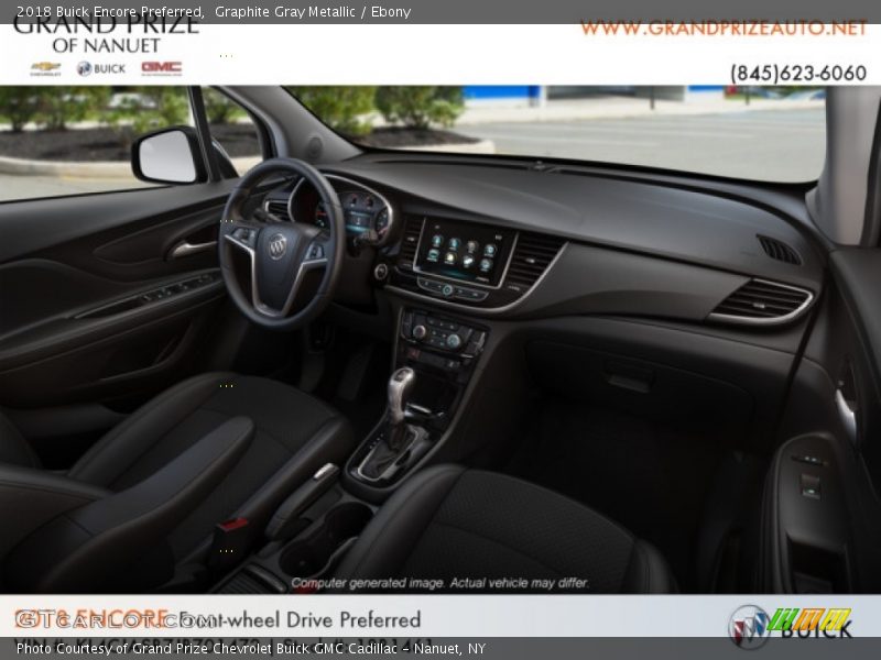 Graphite Gray Metallic / Ebony 2018 Buick Encore Preferred