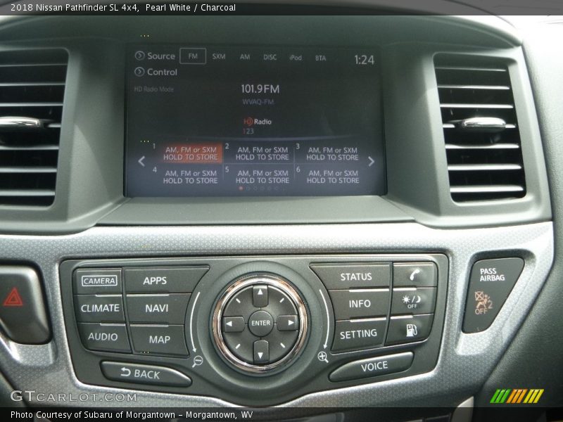 Pearl White / Charcoal 2018 Nissan Pathfinder SL 4x4