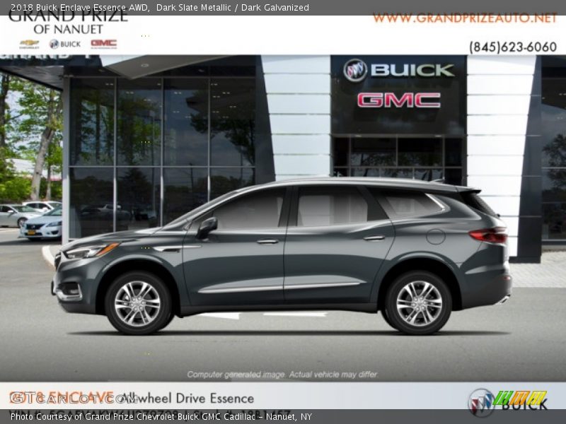 Dark Slate Metallic / Dark Galvanized 2018 Buick Enclave Essence AWD