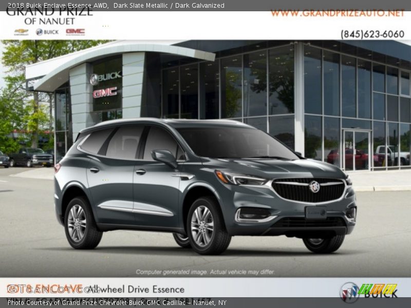 Dark Slate Metallic / Dark Galvanized 2018 Buick Enclave Essence AWD
