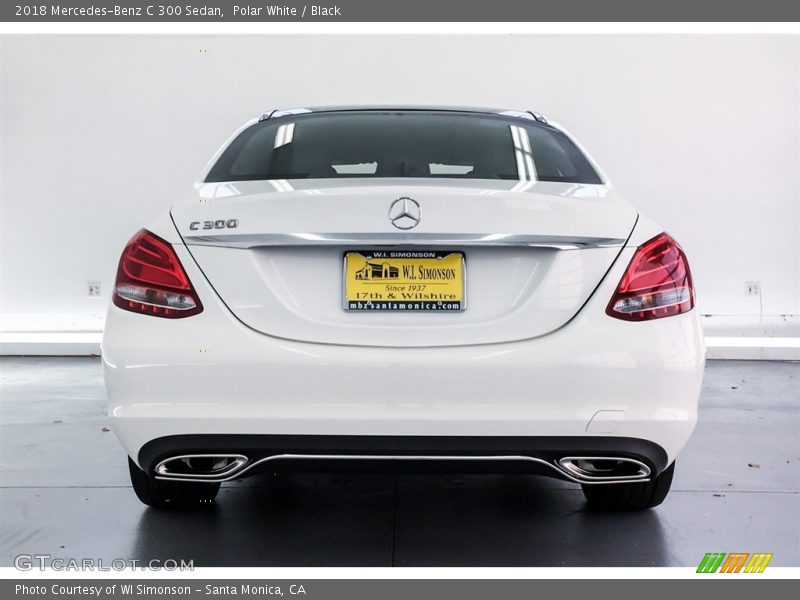 Polar White / Black 2018 Mercedes-Benz C 300 Sedan