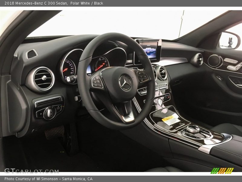 Polar White / Black 2018 Mercedes-Benz C 300 Sedan