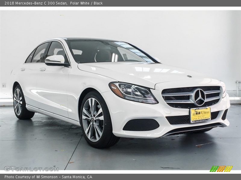 Polar White / Black 2018 Mercedes-Benz C 300 Sedan