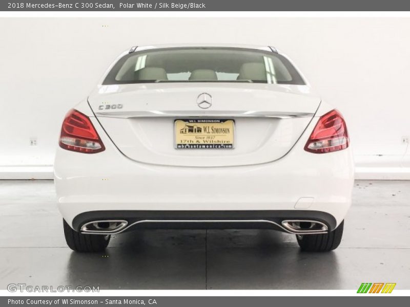 Polar White / Silk Beige/Black 2018 Mercedes-Benz C 300 Sedan