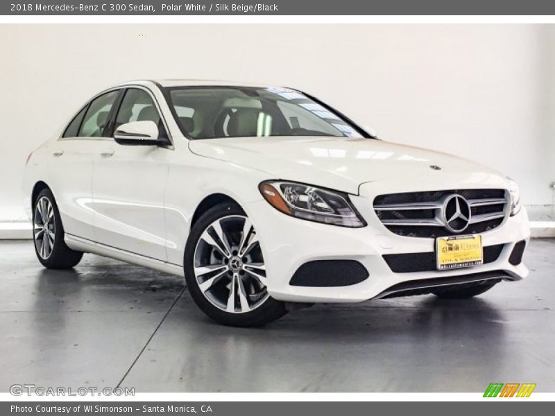 Polar White / Silk Beige/Black 2018 Mercedes-Benz C 300 Sedan