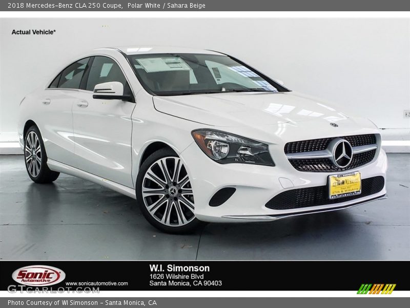 Polar White / Sahara Beige 2018 Mercedes-Benz CLA 250 Coupe