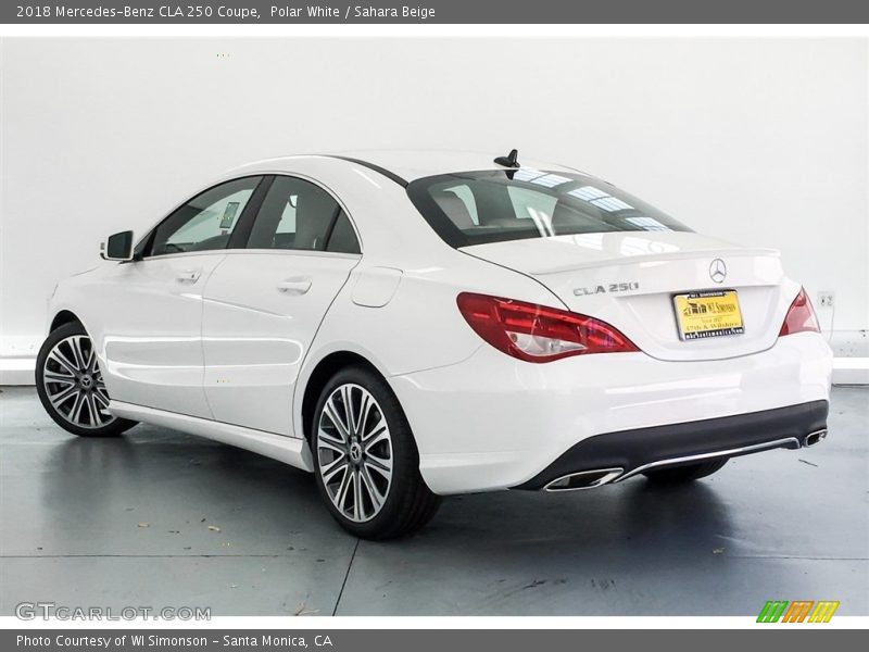 Polar White / Sahara Beige 2018 Mercedes-Benz CLA 250 Coupe