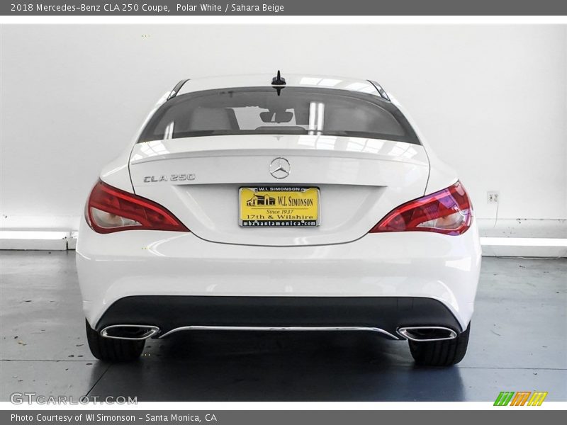 Polar White / Sahara Beige 2018 Mercedes-Benz CLA 250 Coupe