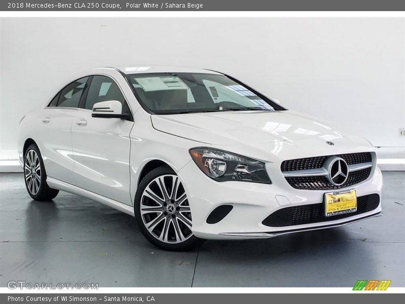 Polar White / Sahara Beige 2018 Mercedes-Benz CLA 250 Coupe