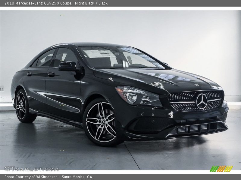 Night Black / Black 2018 Mercedes-Benz CLA 250 Coupe