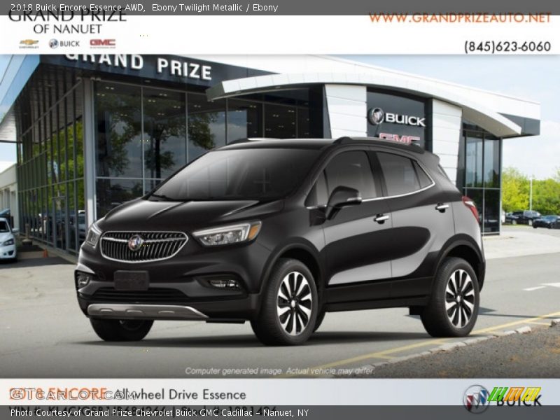 Ebony Twilight Metallic / Ebony 2018 Buick Encore Essence AWD