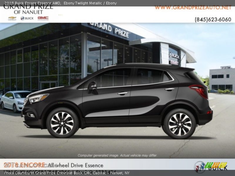 Ebony Twilight Metallic / Ebony 2018 Buick Encore Essence AWD