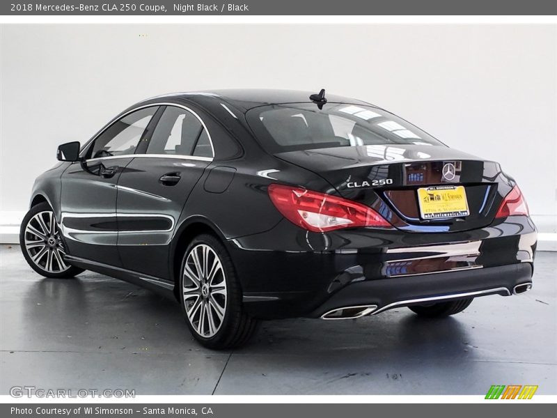 Night Black / Black 2018 Mercedes-Benz CLA 250 Coupe