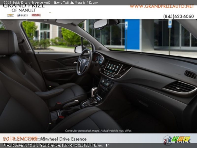 Ebony Twilight Metallic / Ebony 2018 Buick Encore Essence AWD