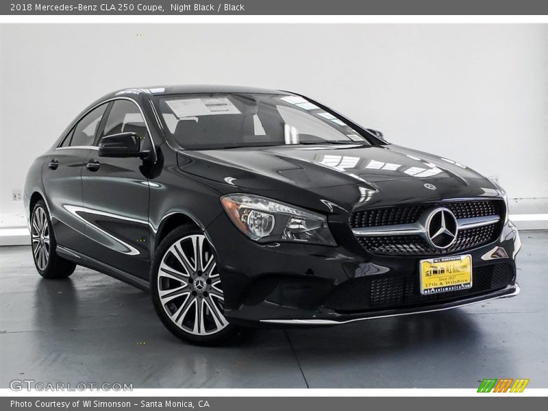 Night Black / Black 2018 Mercedes-Benz CLA 250 Coupe