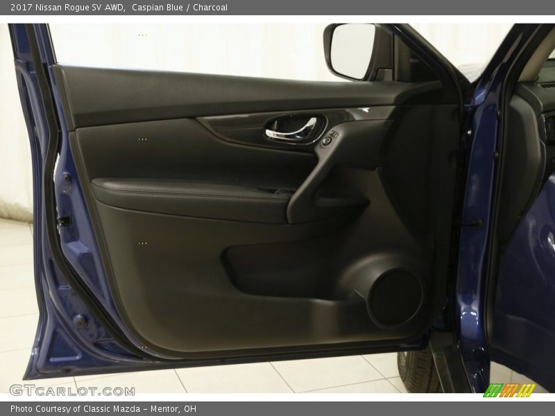 Caspian Blue / Charcoal 2017 Nissan Rogue SV AWD
