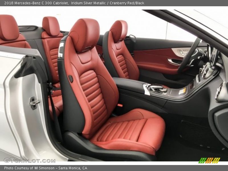 Iridium Silver Metallic / Cranberry Red/Black 2018 Mercedes-Benz C 300 Cabriolet