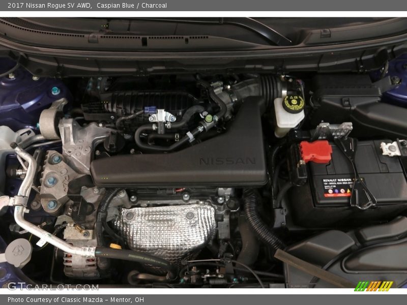 Caspian Blue / Charcoal 2017 Nissan Rogue SV AWD