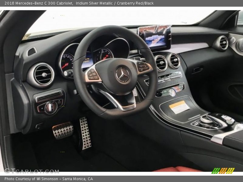 Iridium Silver Metallic / Cranberry Red/Black 2018 Mercedes-Benz C 300 Cabriolet