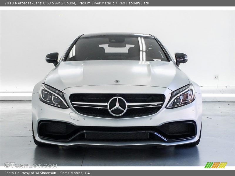 Iridium Silver Metallic / Red Pepper/Black 2018 Mercedes-Benz C 63 S AMG Coupe