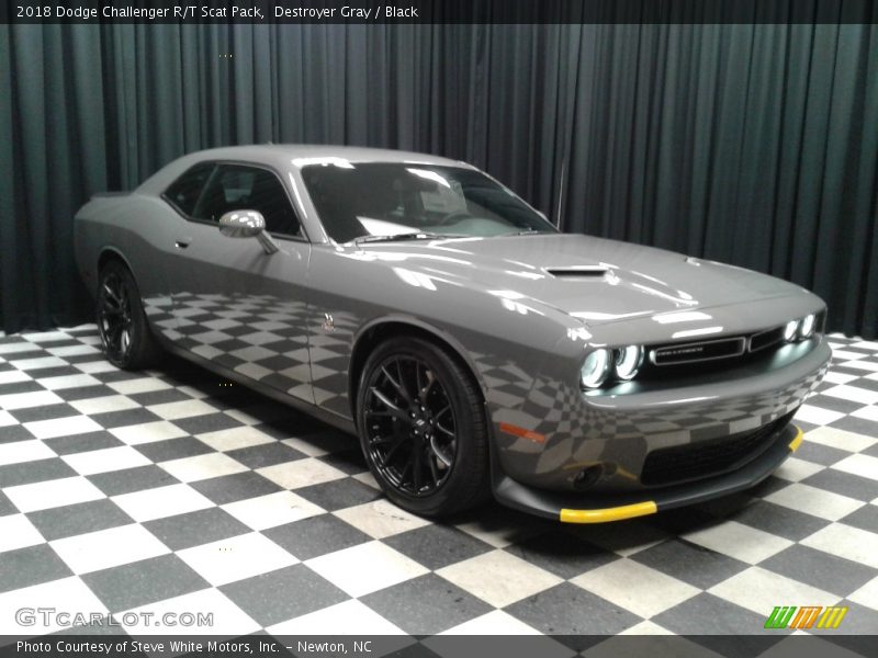 Destroyer Gray / Black 2018 Dodge Challenger R/T Scat Pack