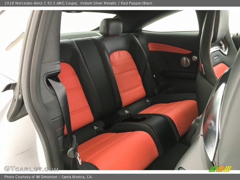 Iridium Silver Metallic / Red Pepper/Black 2018 Mercedes-Benz C 63 S AMG Coupe