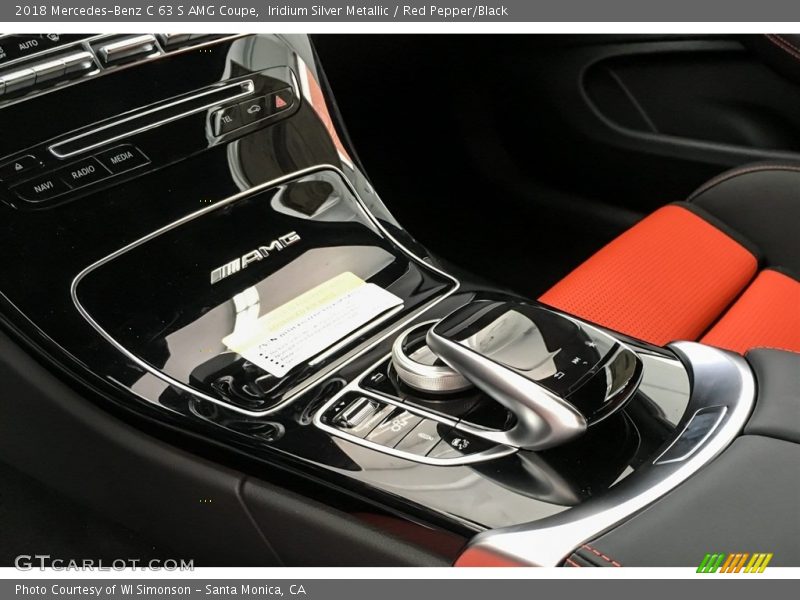 Iridium Silver Metallic / Red Pepper/Black 2018 Mercedes-Benz C 63 S AMG Coupe