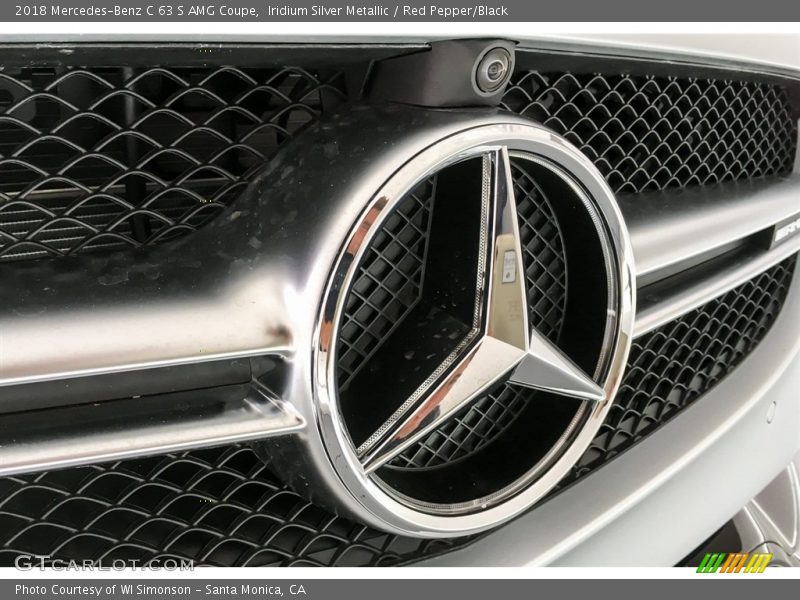 Iridium Silver Metallic / Red Pepper/Black 2018 Mercedes-Benz C 63 S AMG Coupe